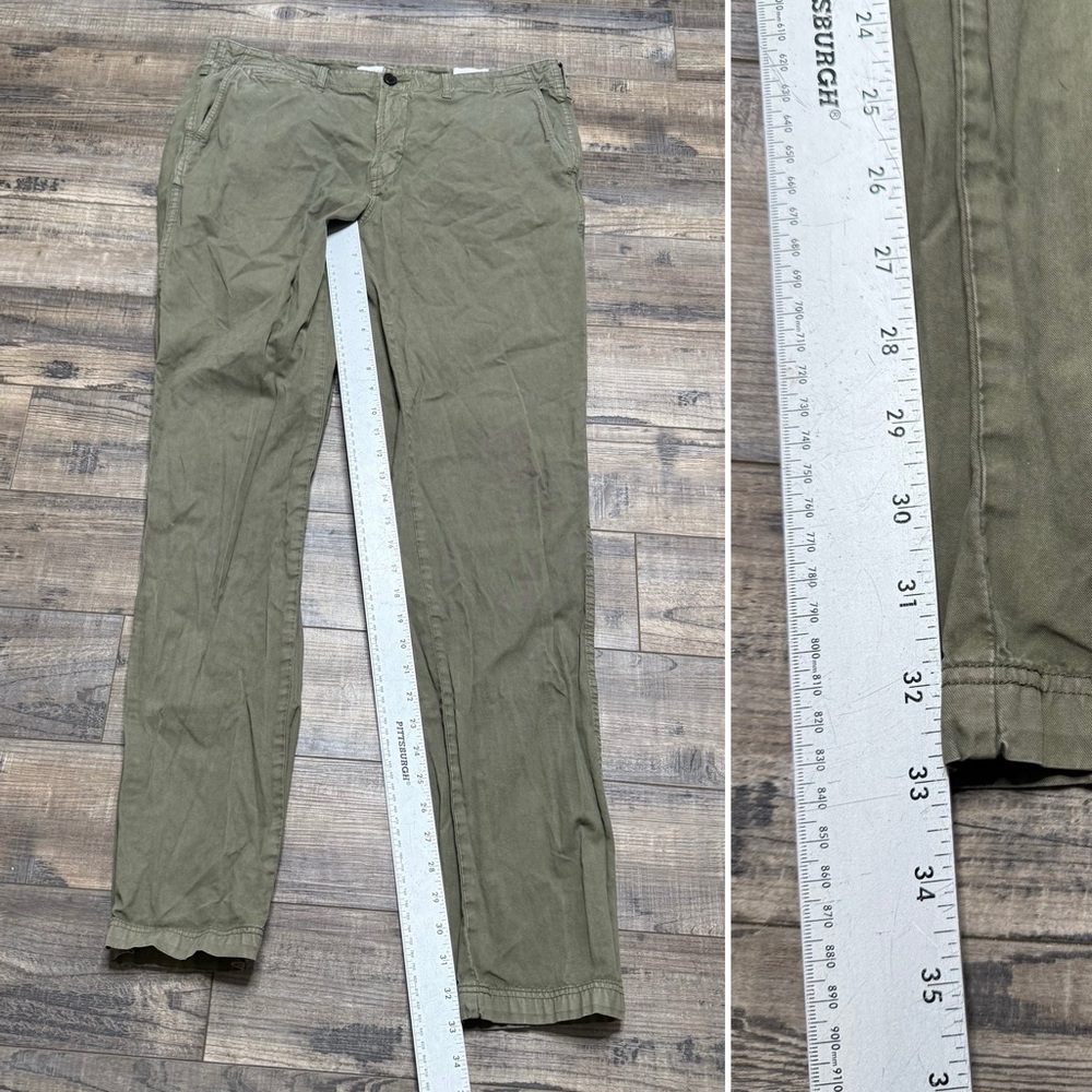 Billy Reid Chino Sage Green Pant Men's Size 34 Casual - Picture 11 of 11